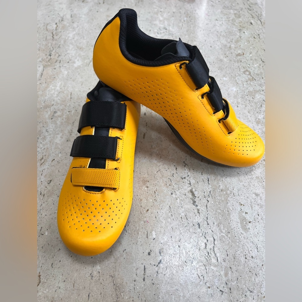 Santic Yellow and Black Lock-In Cycling Shoes Size 40 Men’s 7